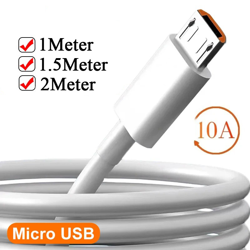 ทนทาน สายชาร์จเร็ว 10A - เครื่องชาร์จ Micro USB สากลแบบพกพา - สายเคเบิลข้อมูลความเร็วสูงสําหรับโทรศัพท์ Android