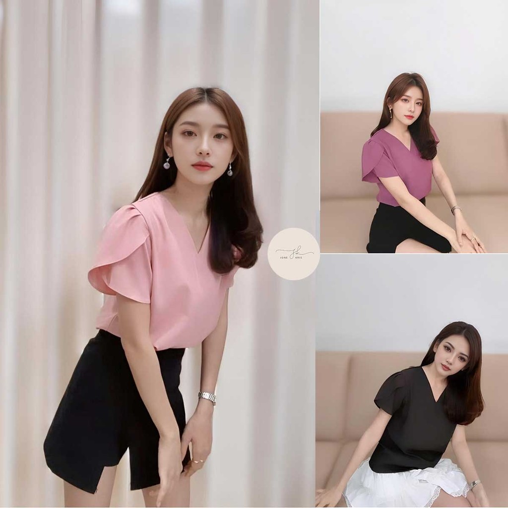 เสื้อแขนสั้นผู้หญิง ดีไซน์เก๋ๆ สวมใส่สบาย
