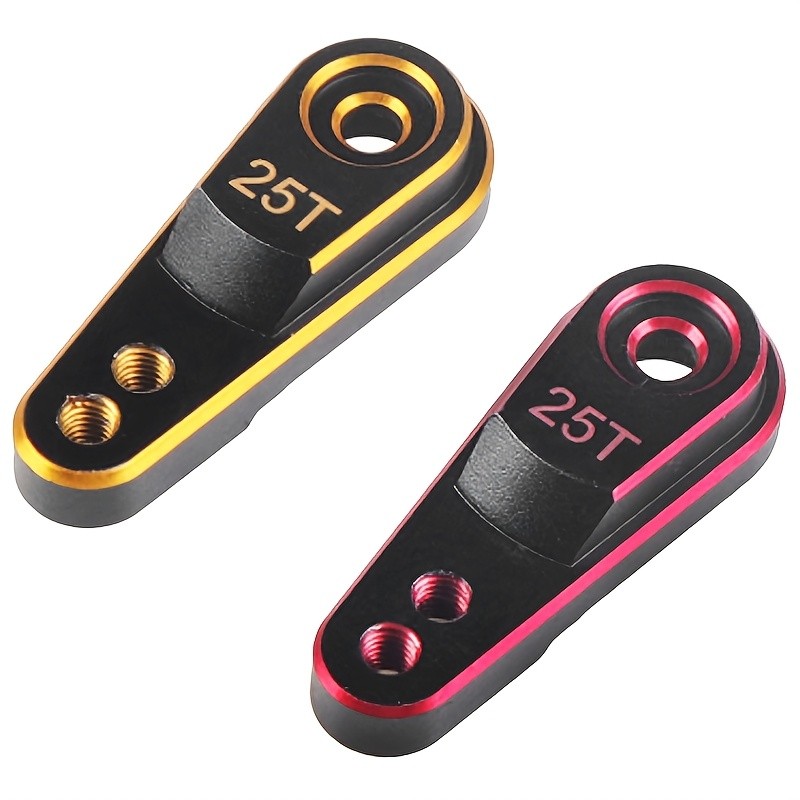 Traxxas TRX-4 สองสีอลูมิเนียมอัลลอยด์ Servo Arm 25T Servo Arm Servo สวิงอาร์มโลหะ 25T