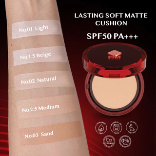 CHAT Lasting Soft Matte Cushion SPF50PA+++ 14g. คุชชั่น ซอฟท์ แมท ฉัตร