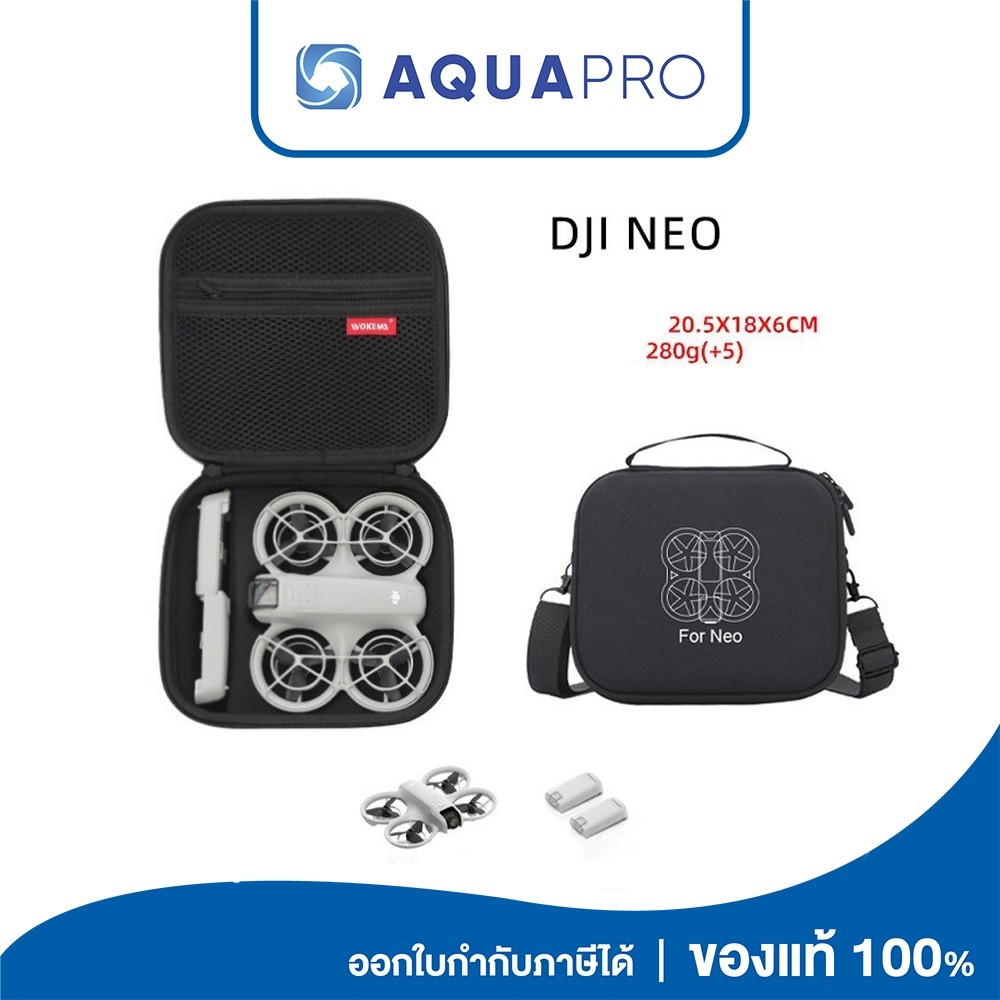 DJI Neo Fly More Combo Bag Black  No.3 a318 กระเป๋าใส่ DJI Neo By Aquapro