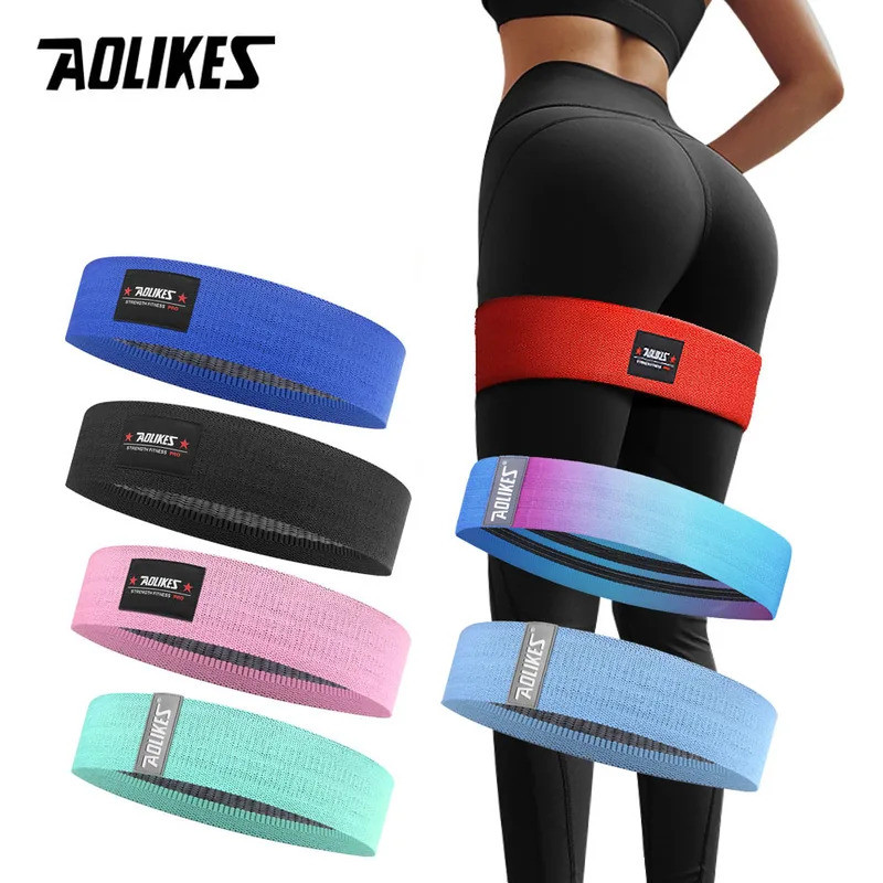AOLIKES Unisex Booty Band Hip Circle Loop Resistance Band ออกกําลังกายสําหรับขาต้นขา Glute Butt Squa