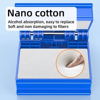 Fibre Optic Cleaning Cotton Fibre Optic Wipes Swabs ชุดเครื่องมือทําความสะอาดกําจัดฝุ่นพร้อมแกนเปลี่ยนขวดแอลกอฮอล์เปล่า