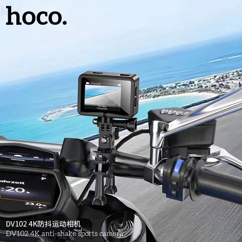 [พร้อมเมม 64Gb] Hoco DV102 กล้องแอคชั่น 4K/60fps หน้าจอคู่ EIS มีระบบกันสั่น WiFi มุมมอง 150 องศา - รูปที่ 6