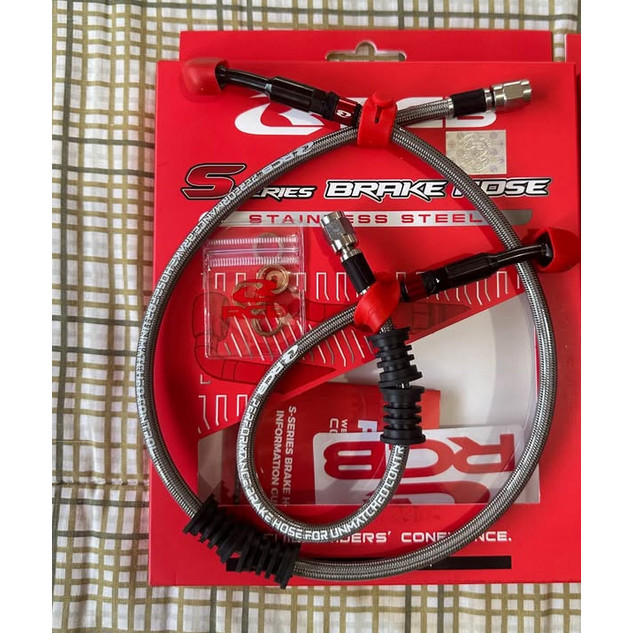 S-SERIES S SERIES RCB TEFLON BRAKE HOSE / HO BREK [ 1SET 2PCS ] NVX155 V2 ABS / NVX V2 ABS [ 540MM +