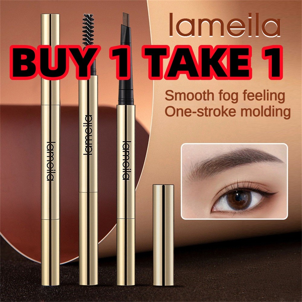【การจัดส่งภายในประเทศ】【ซื้อ 1 แถม 1】ดินสอเขียนคิ้ว Lameila กันน้ำ ไม่เลอะง่าย วาดคิ้วสวยเก๋ได้อย่างง่ายดาย