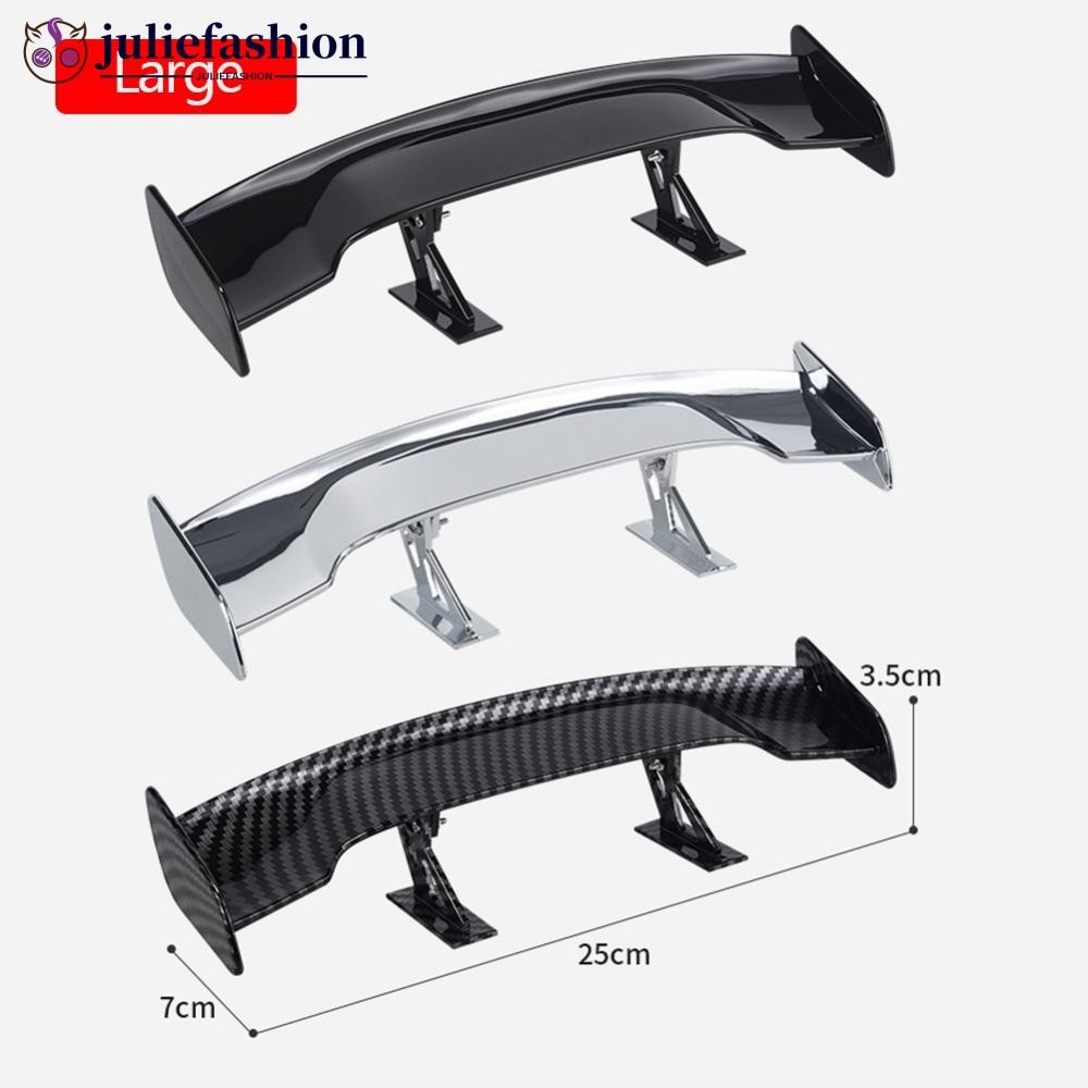JULIEFASHION 1 PC Universal Car Mini Tail Wing คาร์บอนไฟเบอร์ดู Mini Modified Tail Wings รุ่น Auto ด