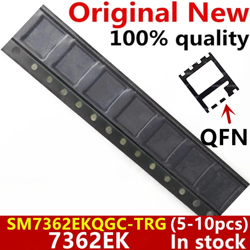 (5-10ชิ้น) 100% ใหม่ SM7362EKQGC-TRG SM762EKQGC SM7362EKG SM7362EK QFN-8 ชิปเซ็ต