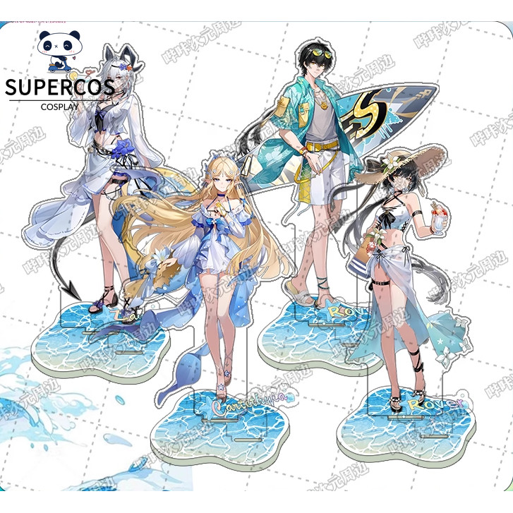 Wuthering Waves * CJ Stand Rover Zani Cartethyia อะคริลิค Standee 16 ซม. สําหรับตกแต่งของขวัญ