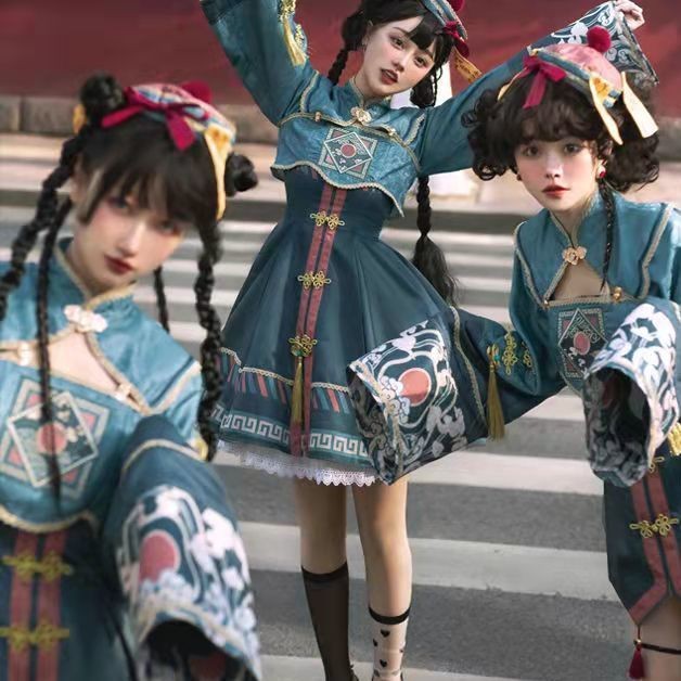 小僵尸Lolita万圣节服装角色扮演cosplay女洛丽塔日常连衣裙现货Lolita Little Zombie Halloween costume corner20250714