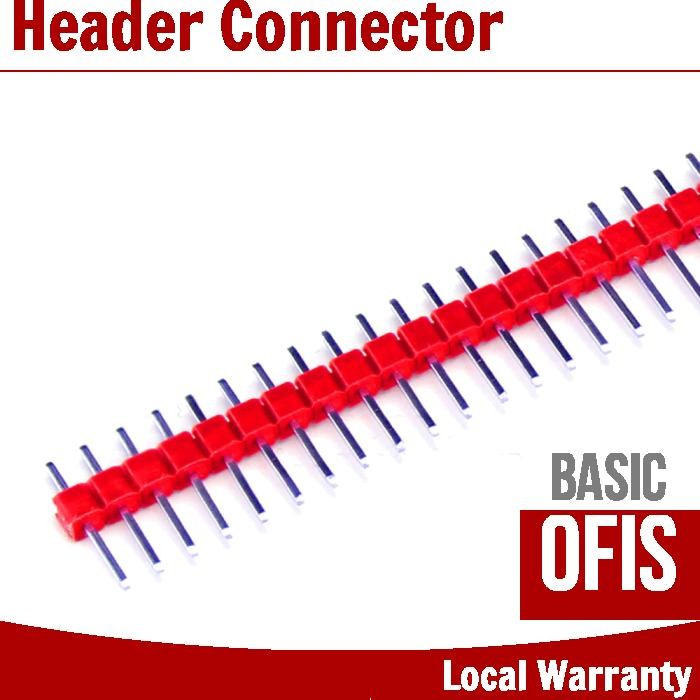 40 Pin 1x40 Single Row Male 2.54 Breakable Pin Header Connector Strip