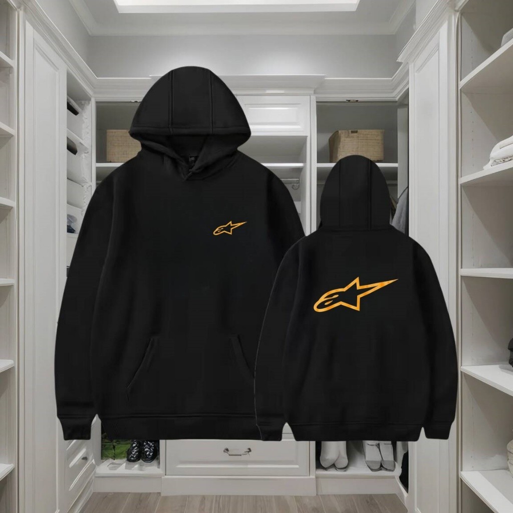 🐋【2025 แฟชั่นใหม่ Hoodie】 Alpinestars Ageless Hoodie เสื้อฮู้ดผู้ชาย สีดํา M-3XL