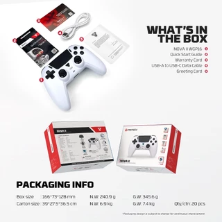 FANTECH จอยเกมมิ่งไร้สาย เชื่อมต่อได้ 2 โหมด Wireless gaming controller รองรับ PC/PS รุ่น WGP16