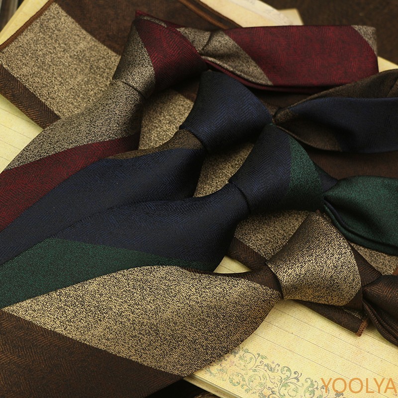 ลาย Hanky เนคไทสําหรับผู้ชาย Casual Ties กระเป๋าสแควร์ 8 ซม.คอ Tie งานแต่งงานชุด Cravat