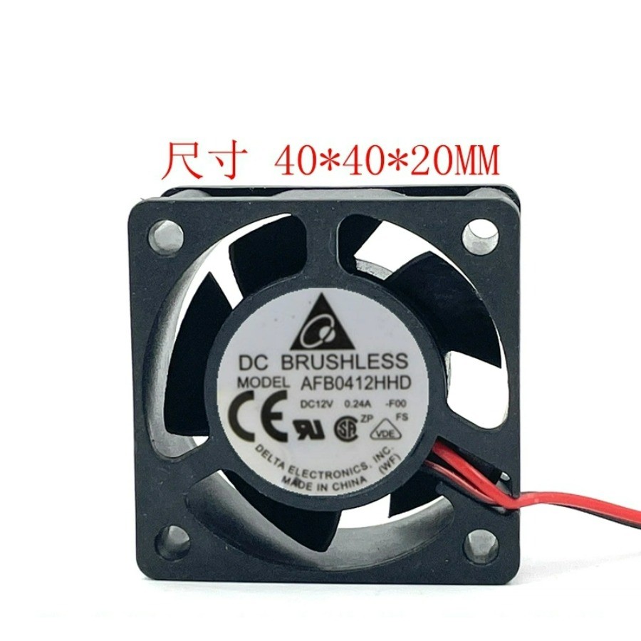พัดลมระบายความร้อน 4 ซม. 4020 12V 0.24A AFB0412HHD ปริมาณอากาศขนาดใหญ่