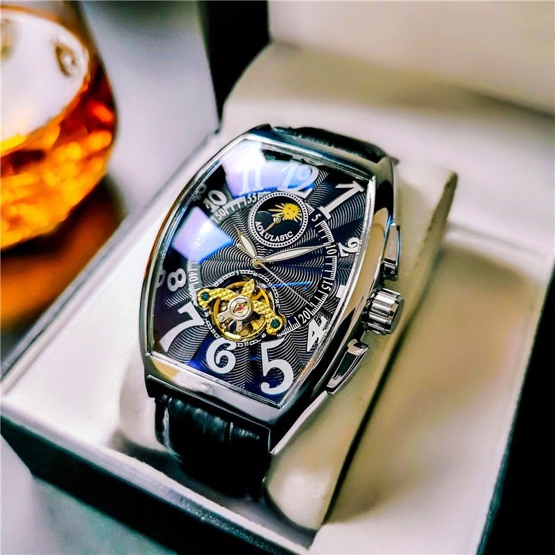 Hhh Swiss Richard fm Frank นาฬิกาผู้ชาย Muller Mechanical Watch อัตโนมัติ Miller Skeleton Tourbillon