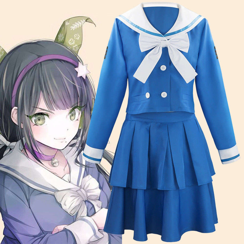 ชุดคอสเพลย์ Danganronpa 3 Chabashira Tenko สำหรับJK สไตล์นักเรียน