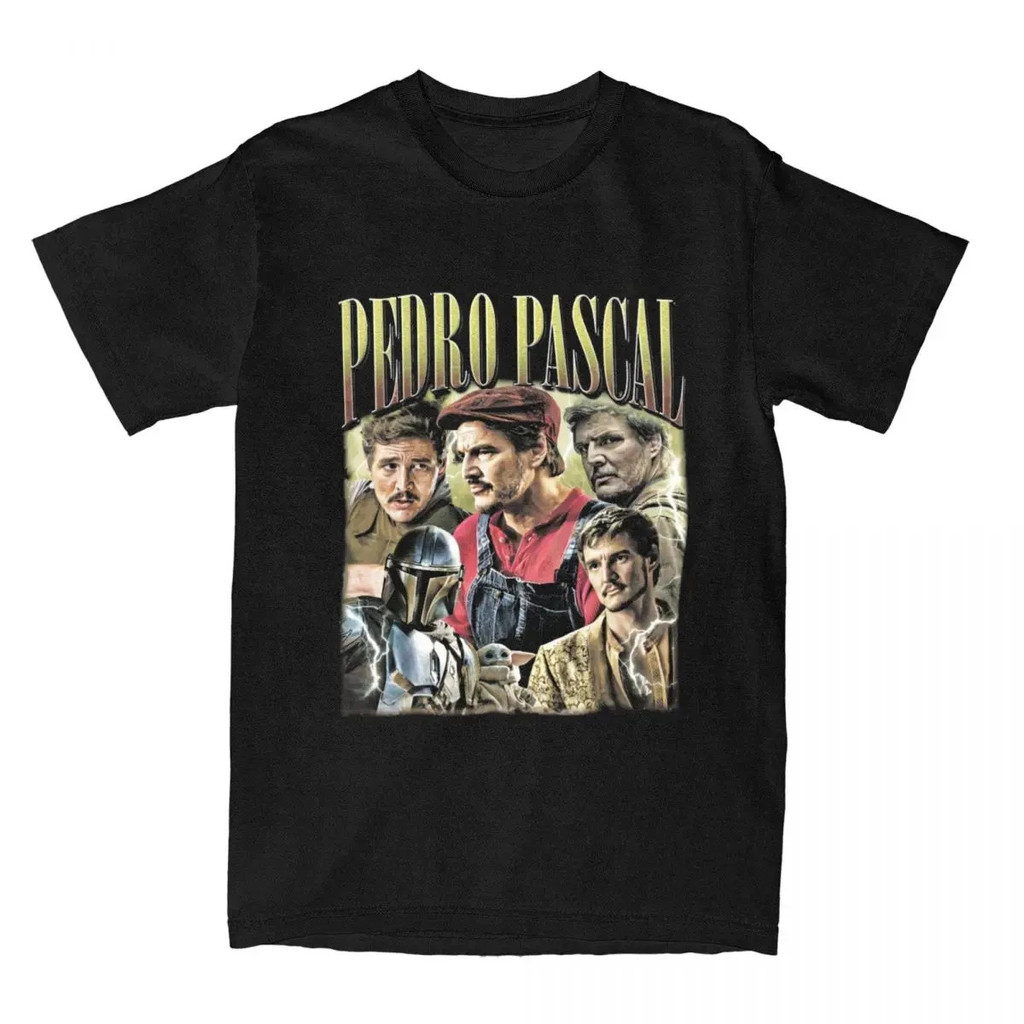 ใหม่ Pedro Pascal Bootleg เสื้อยืด Vintage Unis Streetwear แขนสั้น Pedro Pascal Plus ขนาดเสื้อยืดผู้