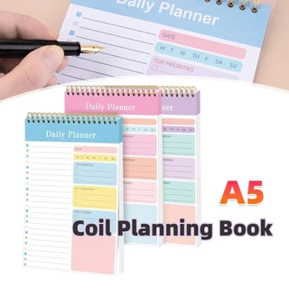 สินค้ามีคุณภาพ Weekly planner A5 สมุดโน้ต แพลนเนอร์สันห่วง รายสัปดาห์ สําหรับสํานักงาน โรงเรียน 30แผ่น
