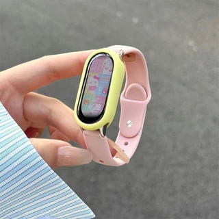 ซิลิโคนเคสนิ่ม for Smartwatch Xiaomi Mi Band 10 9 8 /NFC กีฬายางป้องกันหน้าจอฝาครอบกันชนรูอุปกรณ์เสริม