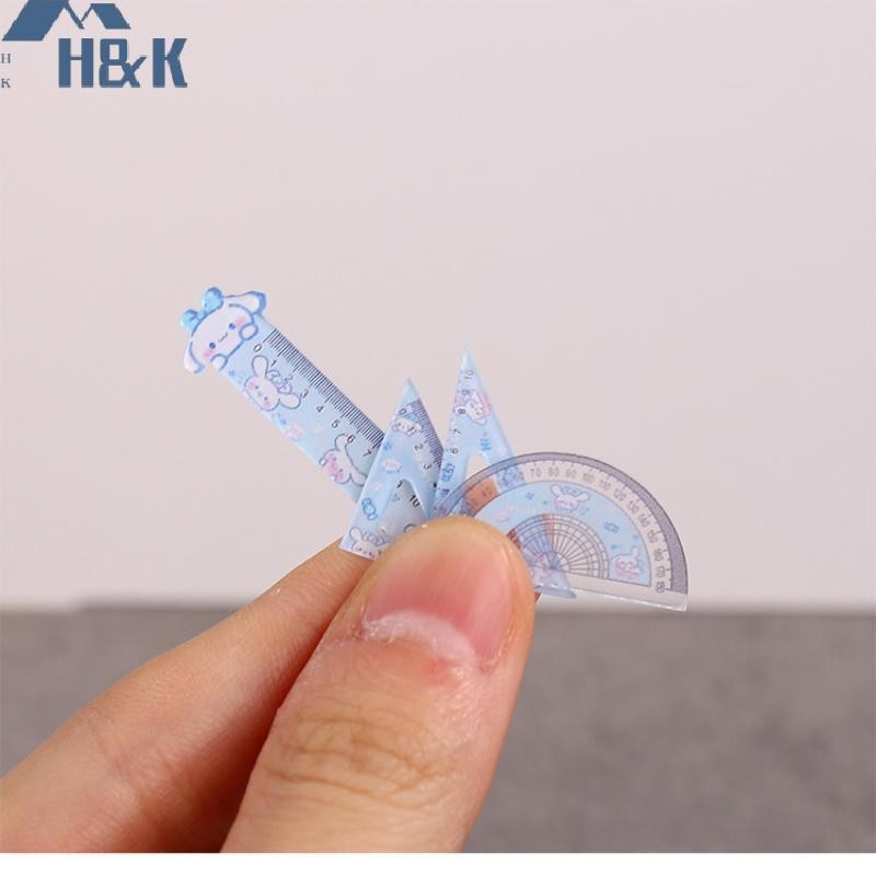 [H&K Jul] 4PCS 1/12 Dollhouse Miniature Study เครื่องเขียนไม้บรรทัดชุดตุ๊กตา House อุปกรณ์เสริมการเรียนรู้ฉากตกแต่ง {th} - รูปที่ 4