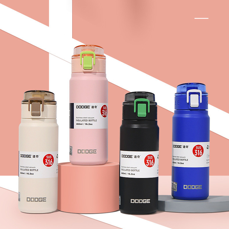 DODGE กระบอกน้ำเก็บความเย็น กระติกน้ำสแตนเลส กระติกน้ำเก็บความเย็น (สแตนเลส 316 Food Grade)