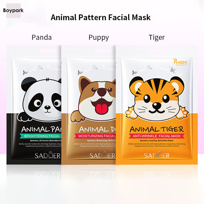 Boypark Moisturizing Anti Wrinkle Repair Animal Pattern Facial Mask