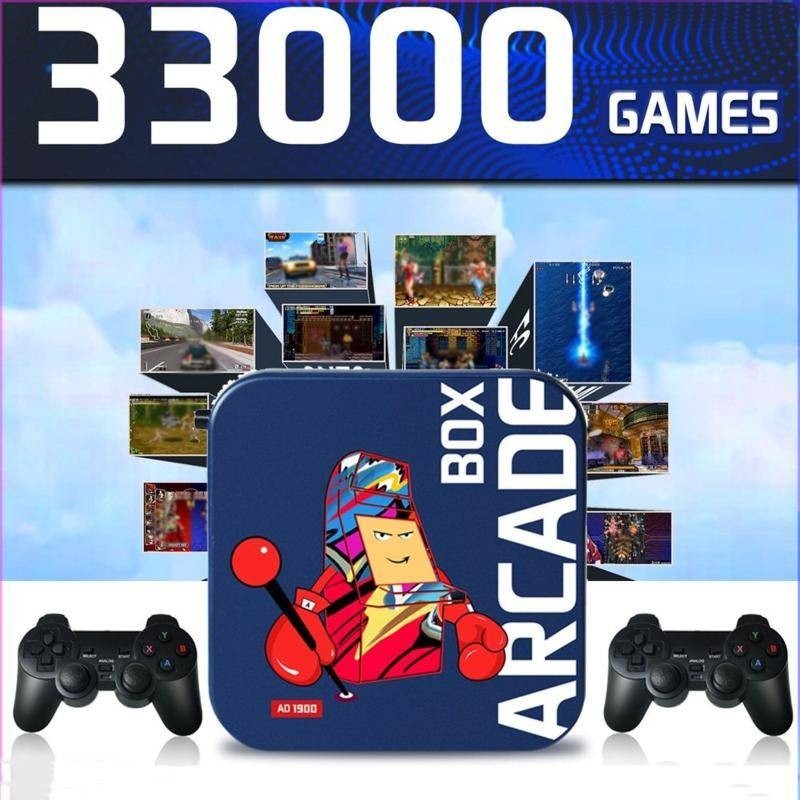 33000 Kinhank อาเขตกล่องคอนโซลเกม Retro สําหรับ PS1/PSP/N64 Builtin 50 Emulator คอนโซลวิดีโอเกมกล่อง