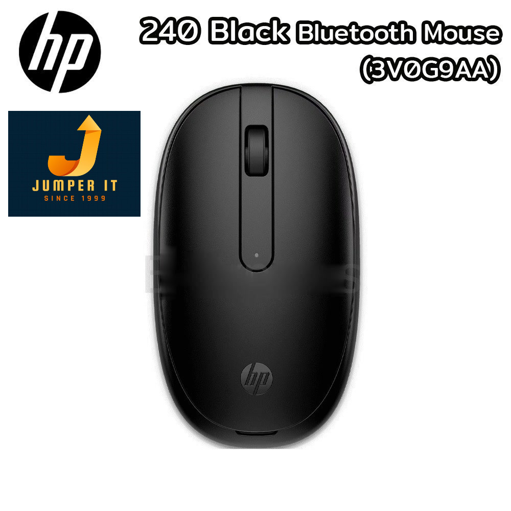 HP MOUSE 240 BLUETOOTH BLACK : 3V0G9AA#UUF เมาส์ไร้สาย ของแท้ ประกันศูนย์ 1 ปี