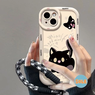 🔥Sole🔥สำหรับ iPhone 11 Pro Max 16 Plus iPhone 13 Pro Max 15 11 14 12 xr xs เคสโทรศัพท์นุ่มน่ารัก
