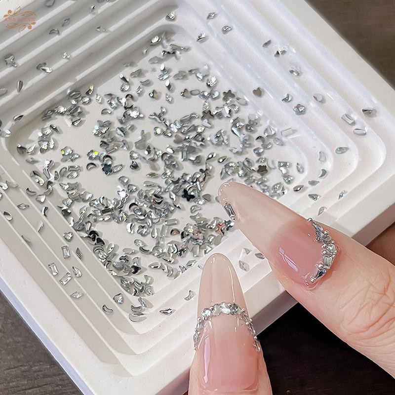 Ank 1440 ชิ้น Multi-shape ผสมเรซิ่น Rhinestones เล็บ Charms เงาแบนกลับเพชรอัญมณี DIY ตกแต่งเล็บ EN
