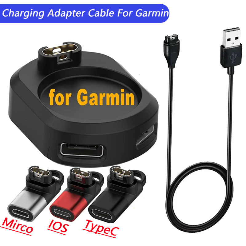 นาฬิกาปลั๊กชาร์จสําหรับ Garmin Fenix 8 7 S 6 5 7X 6X Forerunner 955 935 255 IOS Micro USB Type C อะแดปเตอร์ชาร์จสายสําหรับ Tactix8 instinct Venu vivoactive 6 5 4 Quatix 8 7 ราคา ถูกที่สุด ดีลบีเคเค รูปภาพหลัก