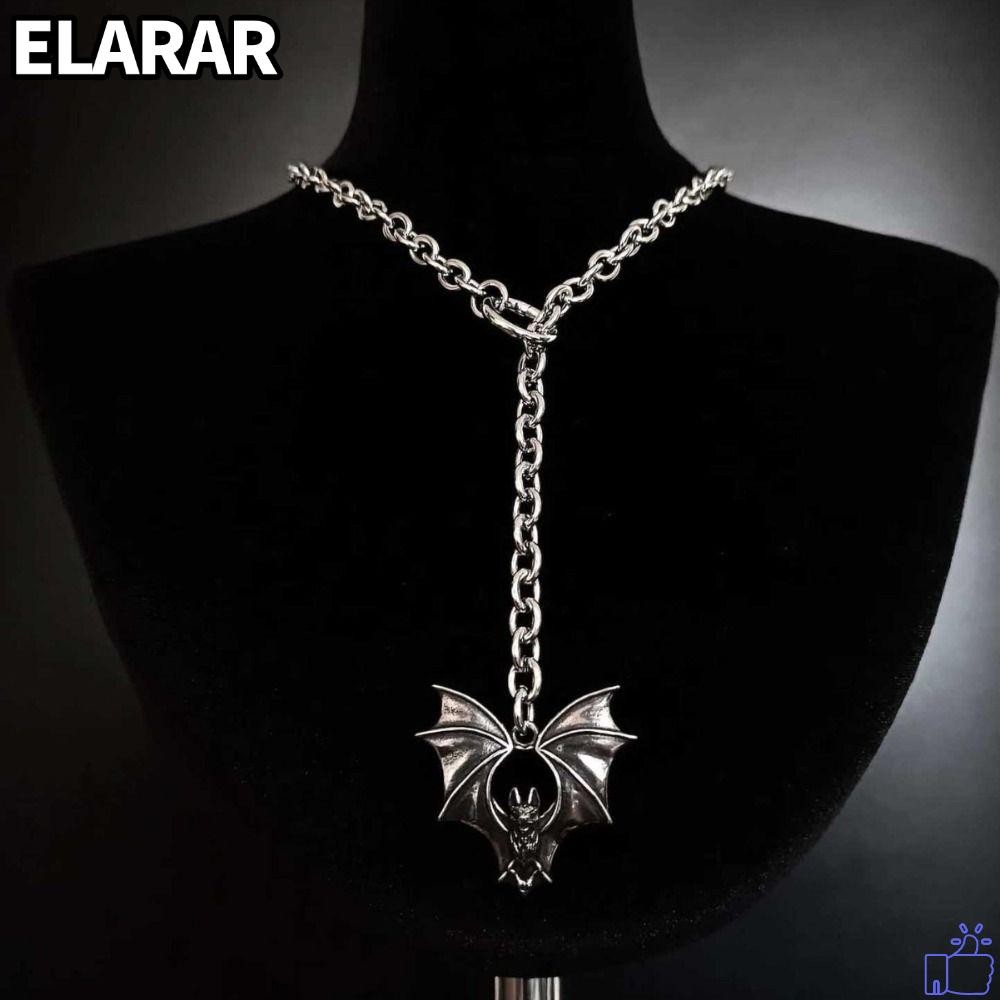 สร้อยคอสตั๊ดเอลรา SSR สไตล์โกธิคพังก์ พร้อมรูปค้างคาว เหมาะสำหรับบุคลิกที่โดดเด่น