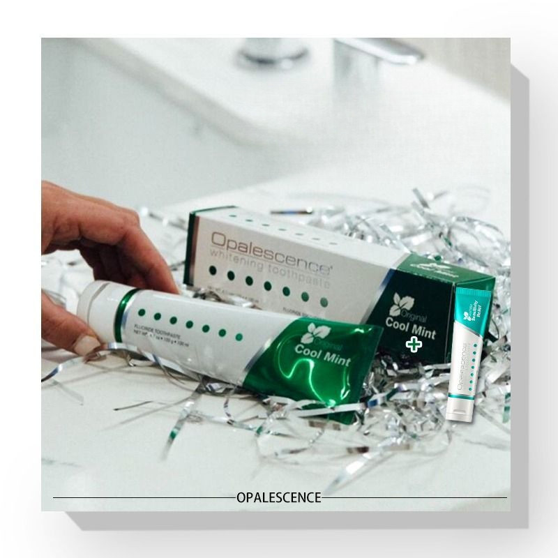 American Opalescence Fresh Breath Cleaning Anti-Cavity Whitening Mint Flavor Toothpaste for Strong T