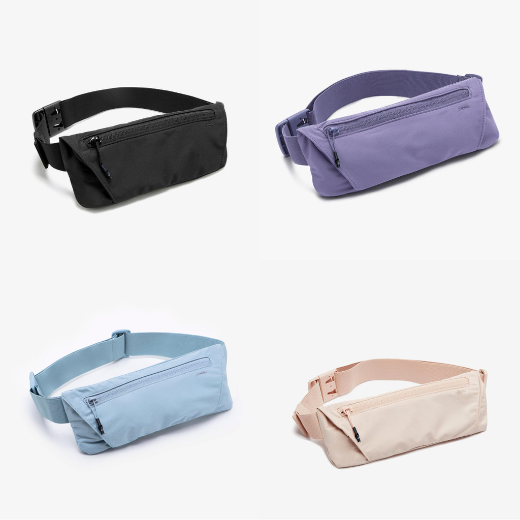 เข็มขัดวิ่ง KIPRUN กระเป๋าคาดเอวกีฬาวิ่ง - สีดําสีฟ้าสีชมพูกองทัพผู้ชายผู้หญิงกันน้ํา - DECATHLON