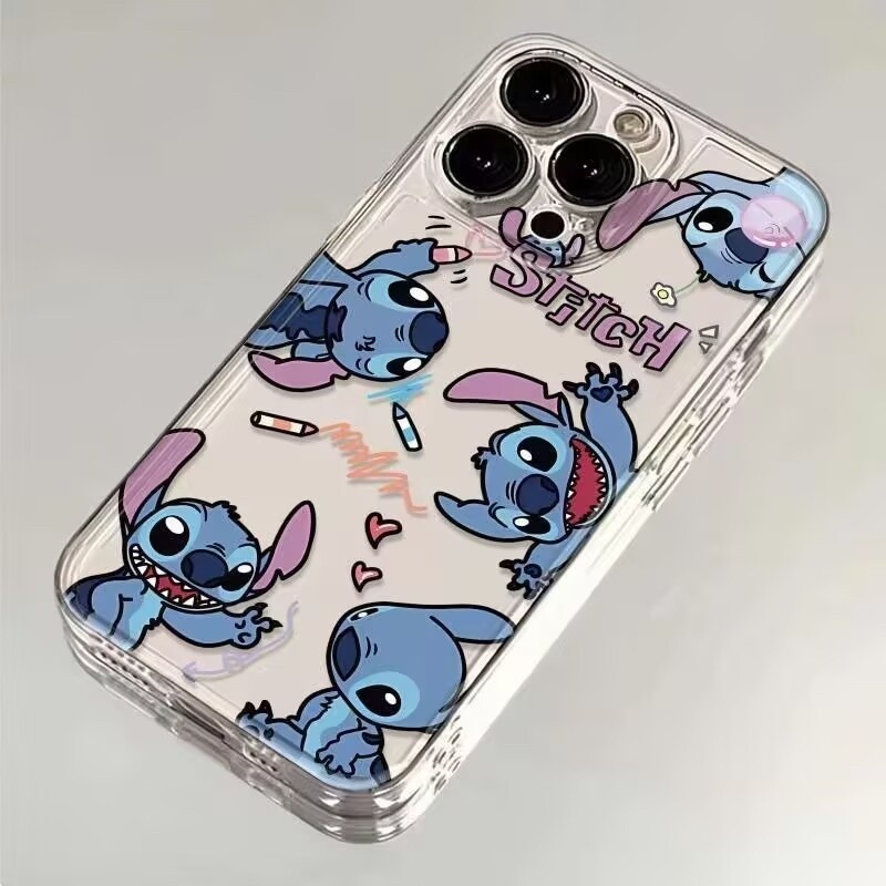 น่ารัก Stitch Angel วาดสําหรับ OPPO Reno 14 Pro 5G 14f 13f 13 A5 PRO A5X A5 5G 14PRO shell ซิลิโคนนุ่มใส - รูปที่ 6