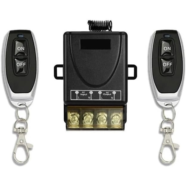 Cerhot รีโมทคอนโทรลไร้สายสวิตช์เปิด-ปิด High-Power 30A แรงดันไฟฟ้ากว้าง AC 85-265V Long-Distance RF4