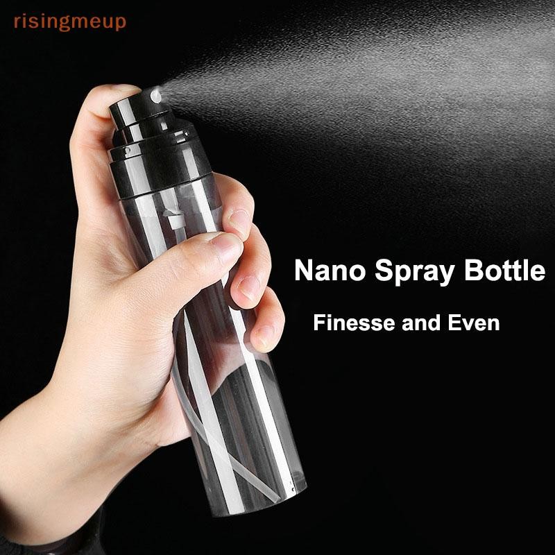 [risingmeup] 30/60/100/120ML Bottle Travel Dispenser Empty Transparent/Black Makeup Alcohol Ultra-fine Mist Face Hydration Portable ใหม่