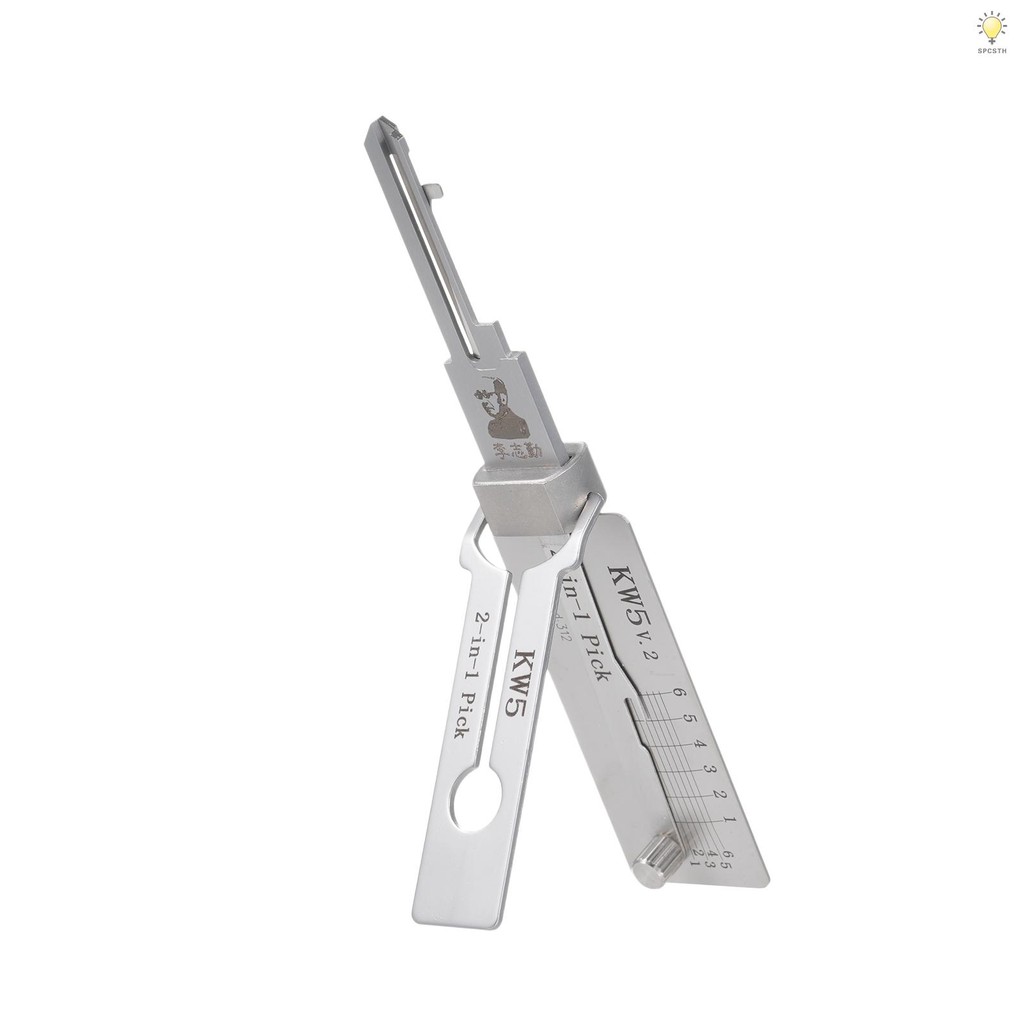 KW5 Lock Key Hook and Pick Set O-Ring Pick-up Kits สแตนเลส 2 In 1 ซ่อมบํารุงรักษาชุดเครื่องมือสําหรั