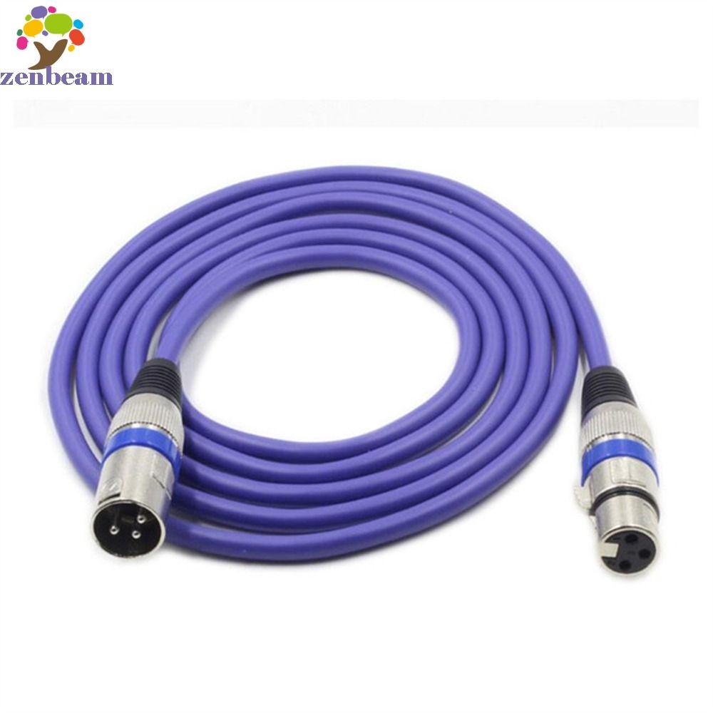 ZENBEAM 3Pin XLR สายไมโครโฟน 0.3/1/1.8 ม. Shielded ทนทาน สําหรับ Mixer/ไมโครโฟน Canon Plug