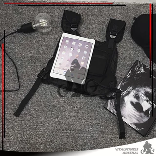 🎒กระเป๋าคาดอก กระเป๋าคาดเอว Vest Bag ความจุขนาดใหญ่ แบบพกพา สไตล์ฮิปฮอป กระเป๋าแฟชั่น สําหรับเล่นกีฬากลางแจ้ง