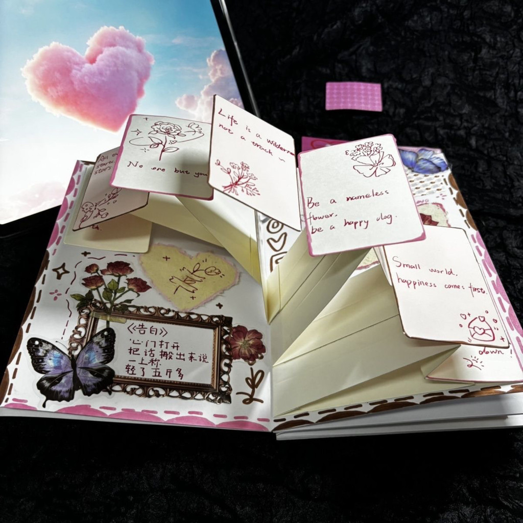 Butterfly Wave Pop-up Book Organ diy Organ Pop-up Book Wave Small Organ-CC & LL