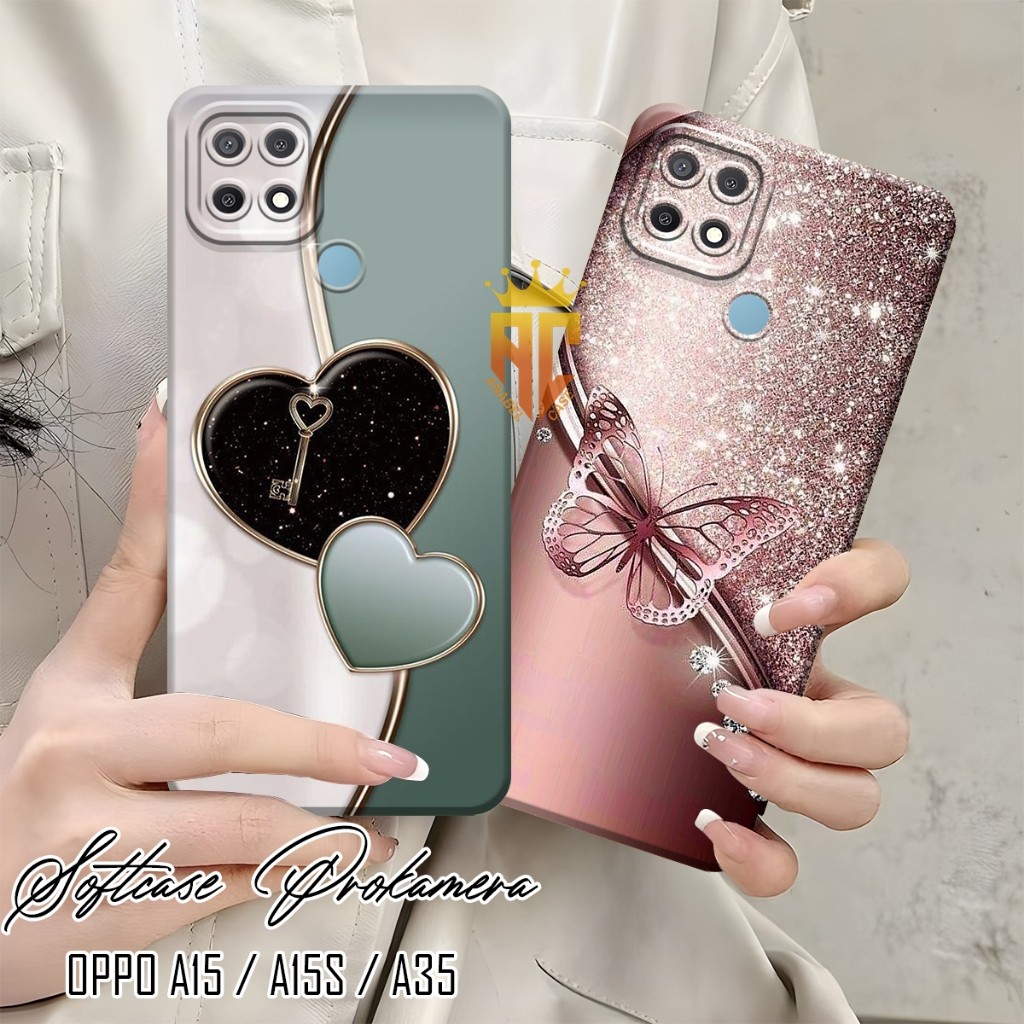 Softcase Prokamera OPPO A15 / A15S / A35 Lovely Motif - เคส Oppo a15 - เคส Hp [CP13]