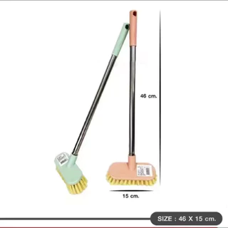 Novvia แปรงขัดพื้น แปรงขัดห้องน้ำ ด้ามสแตนเลส ขนแปรงไนล่อน คุณภาพดี