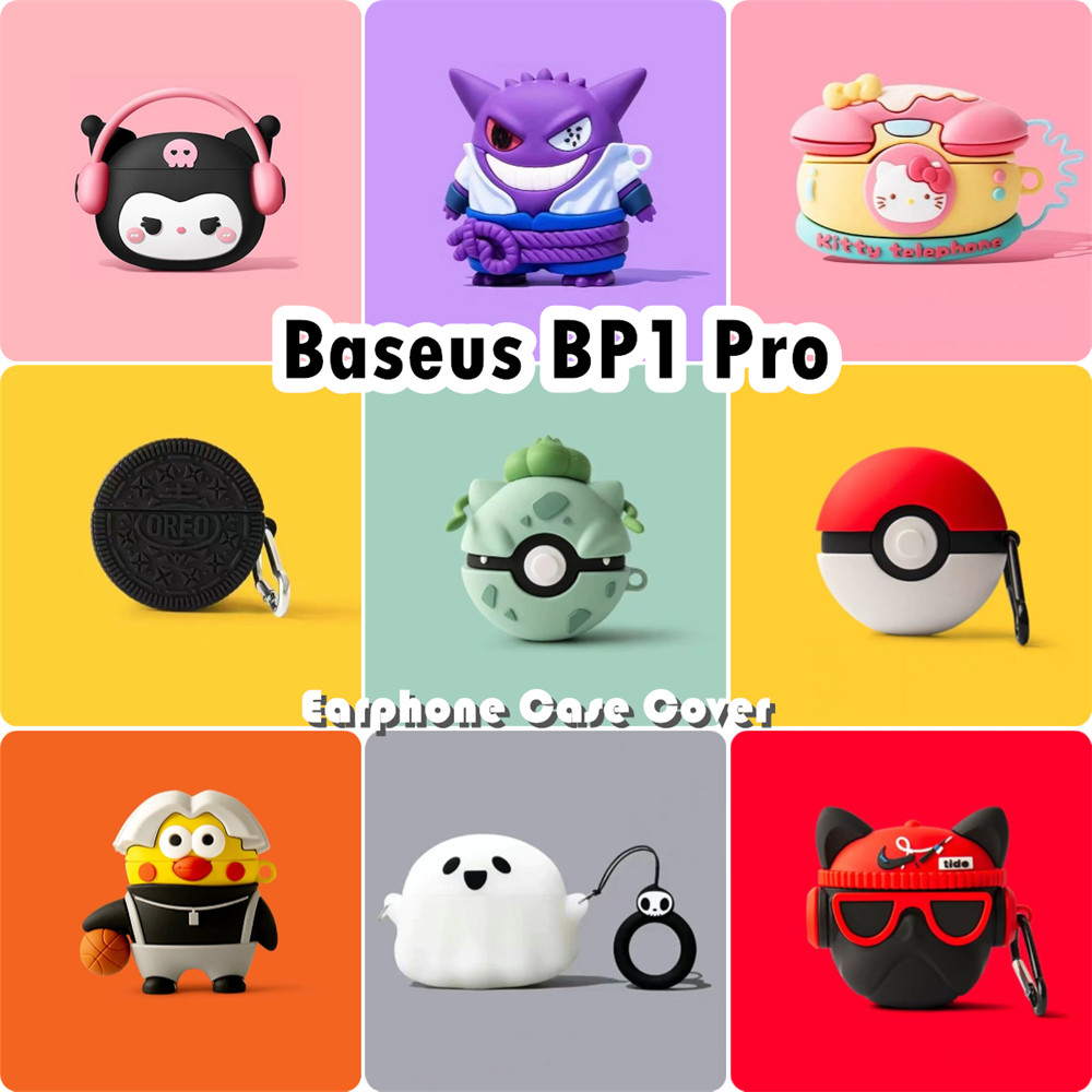 distinationFor Baseus BP1 Pro Case น่ารักการ์ตูนซิลิโคนอ่อนนุ่มหูฟังกรณี NO.2