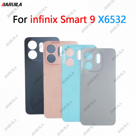 สําหรับ infinix Smart 9 X6532 ฝาครอบแบตเตอรี่ที่อยู่อาศัยประตูด้านหลังกรณีเปลี่ยนอะไหล่ซ่อม