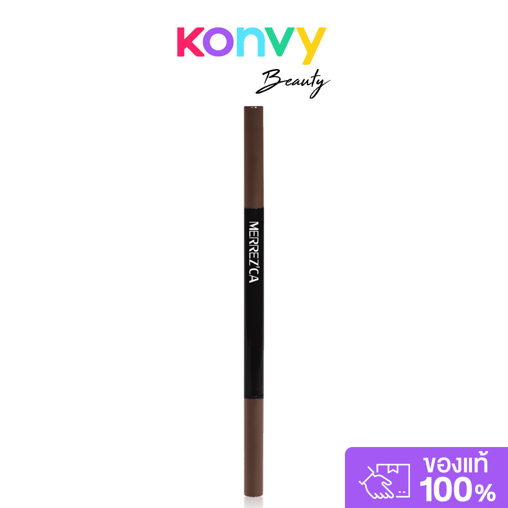 Merrezca Slim Line Eyebrow Pencil 0.05g เมอร์เรซกา ดินสอเขียนคิ้วเนื้อนุ่มลื่น.