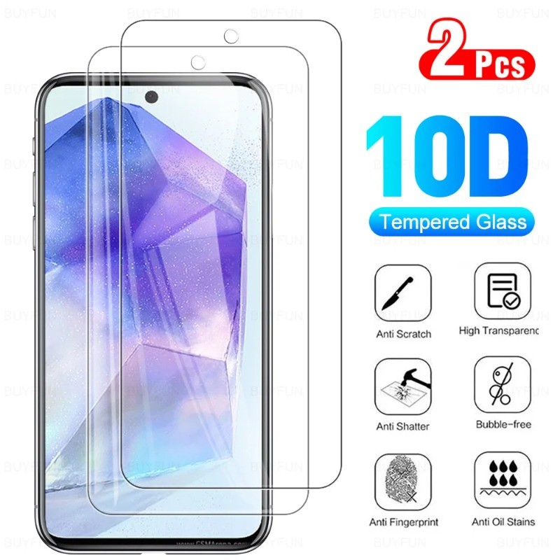 2PCS กระจกนิรภัยสีดําขอบฟิล์มสําหรับ Vivo V2419A V2419 V2417 V2415A V2410 V2364A V2361GA V2357A V235