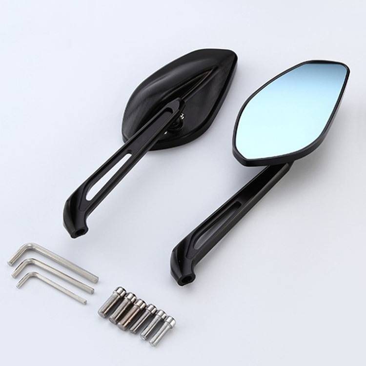 Universal CNC อลูมิเนียม Benelli Ducati Harley รถจักรยานยนต์ดัดแปลง rizoma กระจกมองหลังสะท้อนแสง