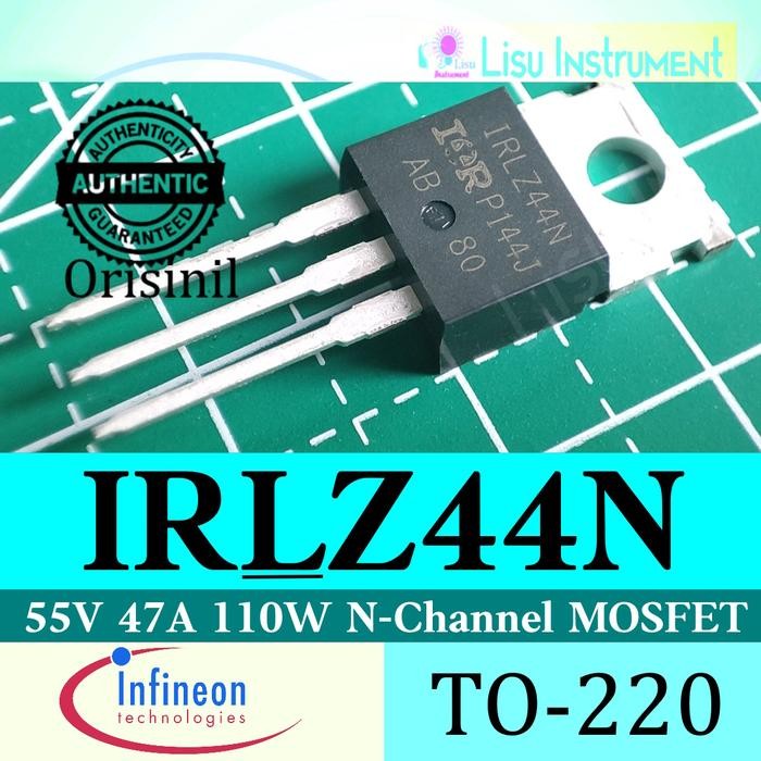 IRLZ44N 55V 47A 110W N-Channel MOSFET TO-220 ORIGINAL Infineon